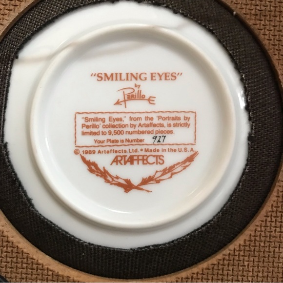 Vintage 1989 Artaffects framed duo plates by Gregory Perillo - Picture 8 of 10